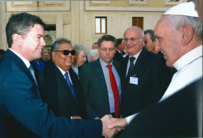 Nick Grono Meeting with Pope 